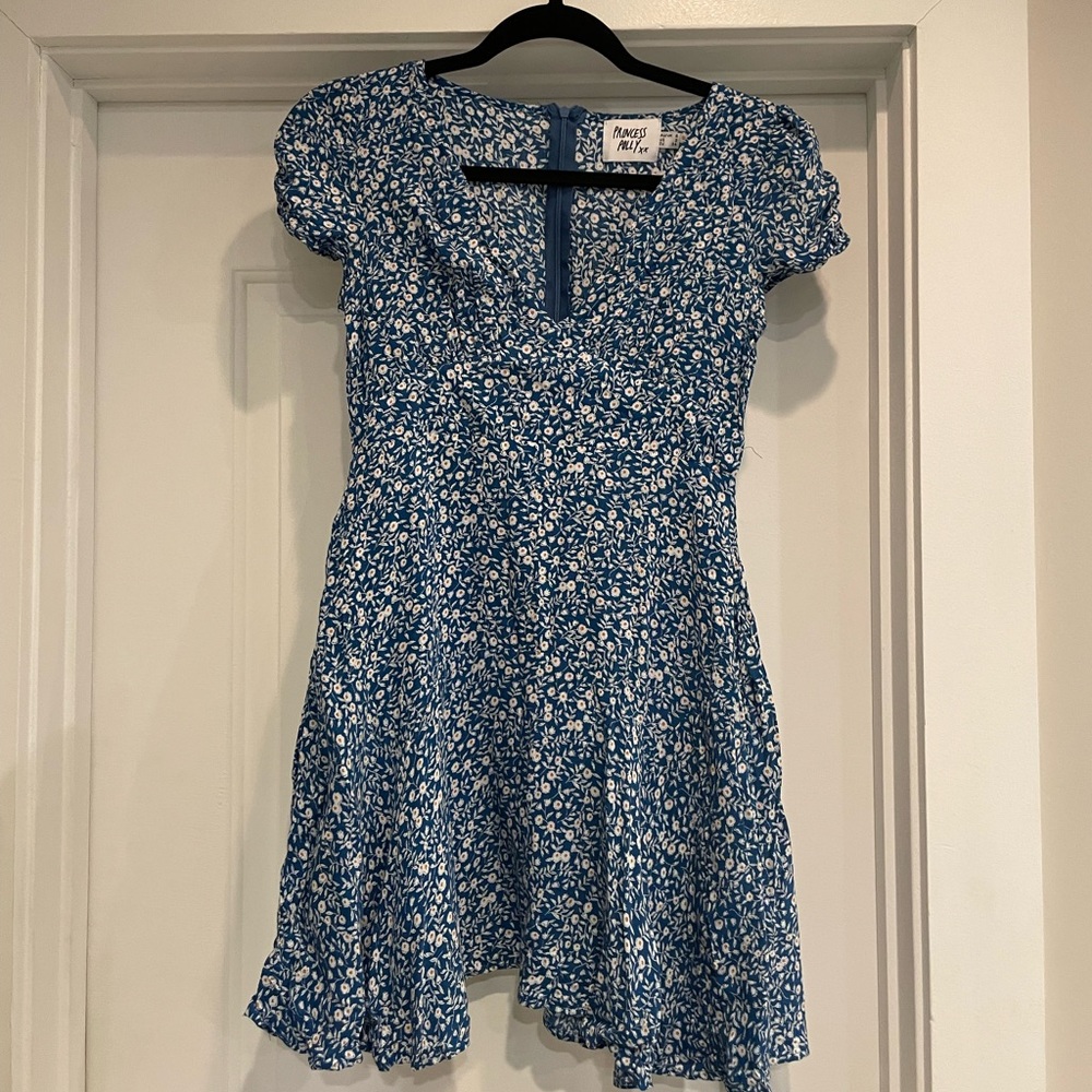 Floral Blue Dress